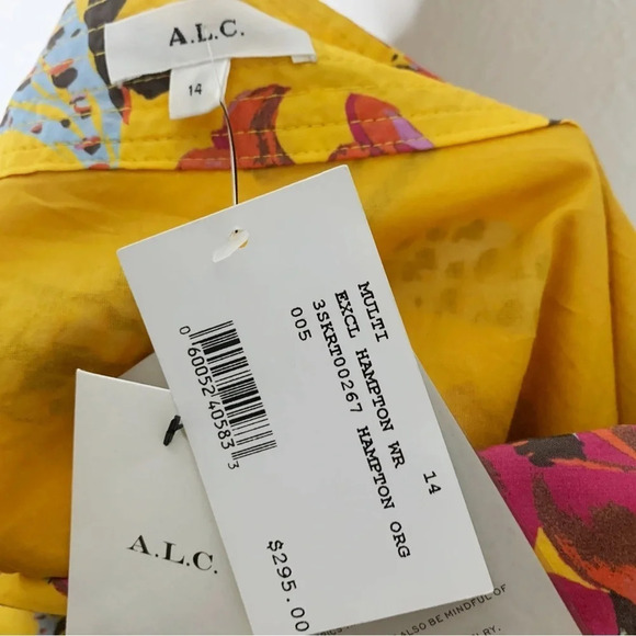 A.L.C. Hampton Floral Mini Wrap Skirt Sz 14 NWT Intermix Exclusive - Picture 5 of 6